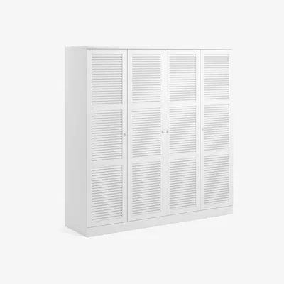 La Redoute Mayor 4-Door Solid Pine Wardrobe