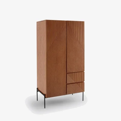 La Redoute Lodge 2-Door Wood Veneer Wardrobe