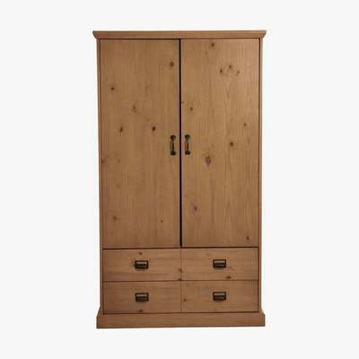 La Redoute LINDLEY Solid Pine Double Wardrobe