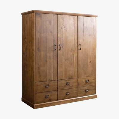 La Redoute Lindley 3-Door, 4-Drawer Wardrobe