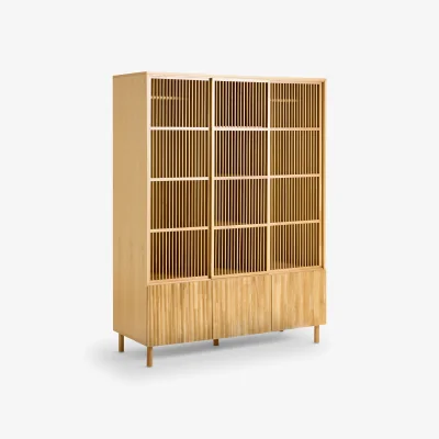 La Redoute Bilbao Wardrobe in Oak and Veneer with 6 Doors