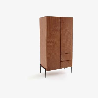 La Redoute Les Signatures - Lodge 2-Door Oak Veneer Wardrobe