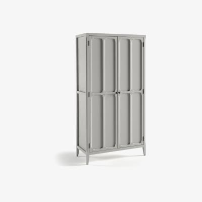 La Redoute Eugenie Oak Veneer Double Wardrobe with 4 Shelves