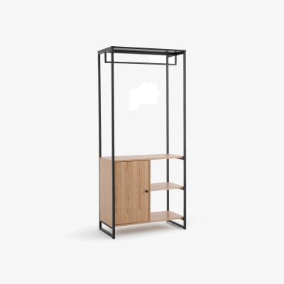 La Redoute Paska Wood and Metal Hanging Wardrobe Unit