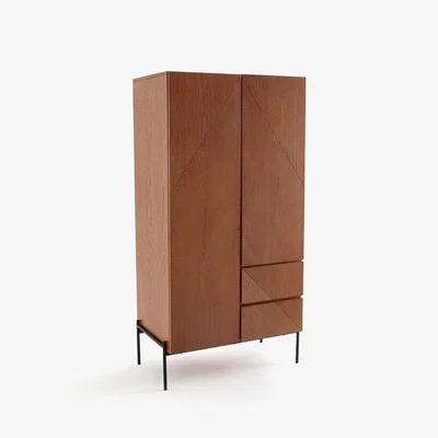 La Redoute Lodge 2-Door Wood Veneer Wardrobe