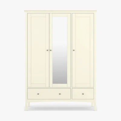 Marks & Spencer Hastings Ivory Triple Wardrobe with Mirror