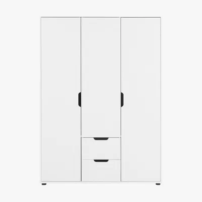 Made.com Rubix Triple Wardrobe, White