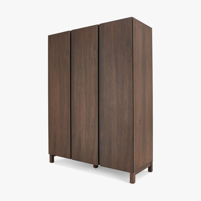 Made.com Xander Triple Wardrobe, Walnut