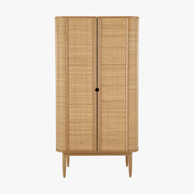 Made.com Liana Double Wardrobe, Ash & Rattan