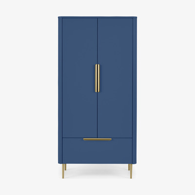 Made.com Ebro Double Wardrobe, Blue