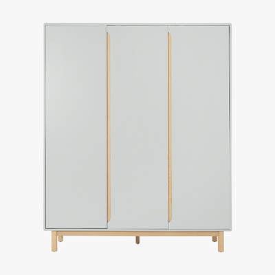 Made.com Jayden 3 Door Wardrobe, Grey & Oak