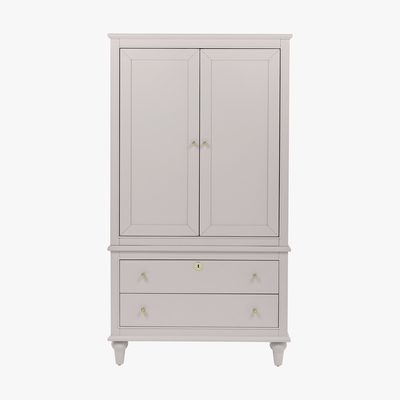 Made.com Fia Double Wardrobe, Painted Grey