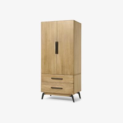 Made.com Lucien 2 Door Wardrobe, Light Mango Wood