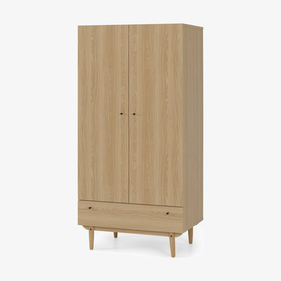 Made.com Asger Wardrobe, Oak Effect