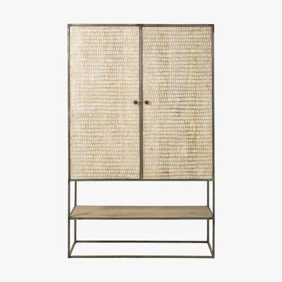 Maisons du Monde Solid Mango Wood and Acacia 2-Door Wardrobe Yaounde