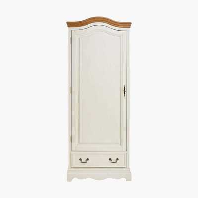 Maisons du Monde 1-door 1-drawer Bonnetière Wardrobe in Cream Léontine