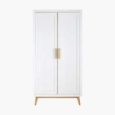 Maisons du Monde White 2-Door Wardrobe April