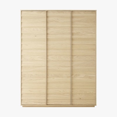 Maisons du Monde 3-Door Wardrobe Sand