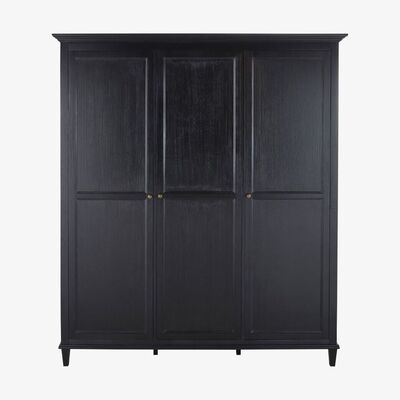 Maisons du Monde 3-door wardrobe in black