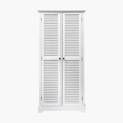 Maisons du Monde White 2-Door Wardrobe Barbade
