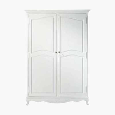 Maisons du Monde White Paulownia Wardrobe Joséphine