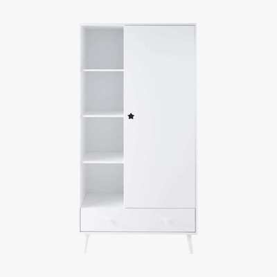 Maisons du Monde White 1-Door 1-Drawer Wardrobe Dreams