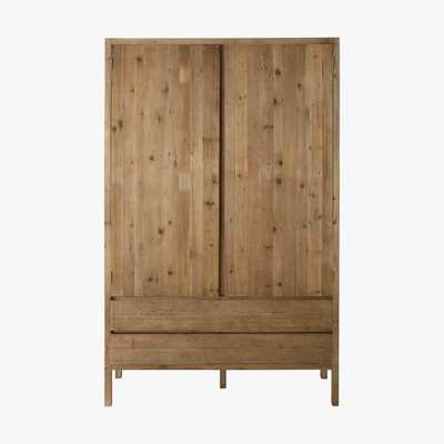 Maisons du Monde Recycled Pine 2-Door 2-Drawer Wardrobe Cappadoce