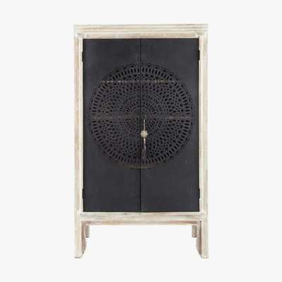 Maisons du Monde Solid Mango Wood Wardrobe and Metal Menara