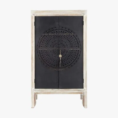 Maisons du Monde Solid Mango Wood Wardrobe and Metal Menara