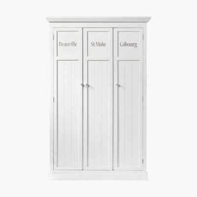 Maisons du Monde Wooden wardrobe in white W 125cm Newport