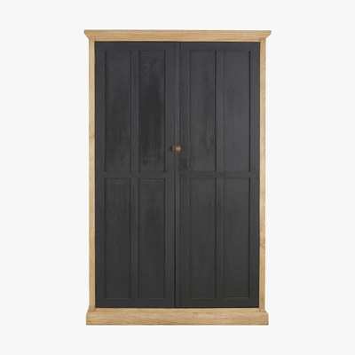 Maisons du Monde 2-door two-tone solid mango wood wardrobe Cezanne