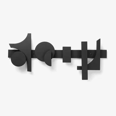 Nordic Nest ferm LIVING Cupe wall hanger 33.4x73 cm Black