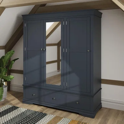 Oak&More Simone 3 Drawer Wardrobe
