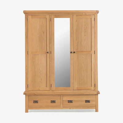 Oak&More Sydney Three Door Wardrobe with Mirror