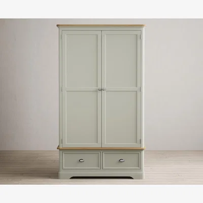 Oak&More Bridstow Soft Green Painted Double Wardrobe