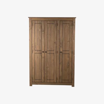 Oak&More Sandy 3 Door Wardrobe in Distressed Pine