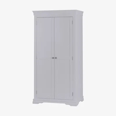 Oak&More Simone Grey 2 Door Wardrobe