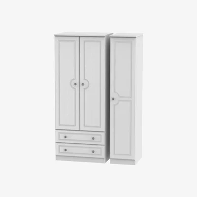 Downtown Nocton 182cm Tall 111cm Wide Triple Combination Wardrobe