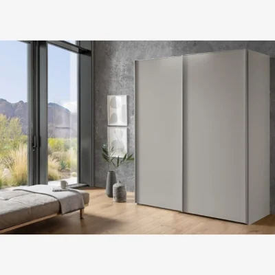 Downtown Wiemann Darwin 200cm Wide Sliding 2 Door Wardrobe - Pebble Grey