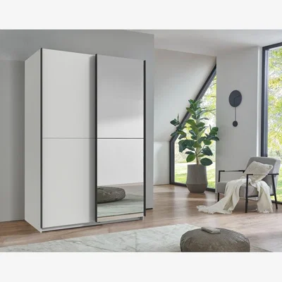 Downtown Wiemann Derby Sliding Door Wardrobe - 179cm - 1 Mirrored Door