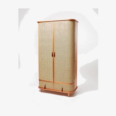 Oliver Bonas Kinship Rattan Wardrobe
