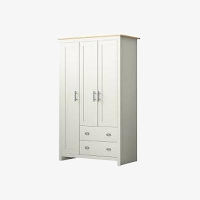 The Range Balmoral 3 Door Combination Wardrobe  - Matt Cream