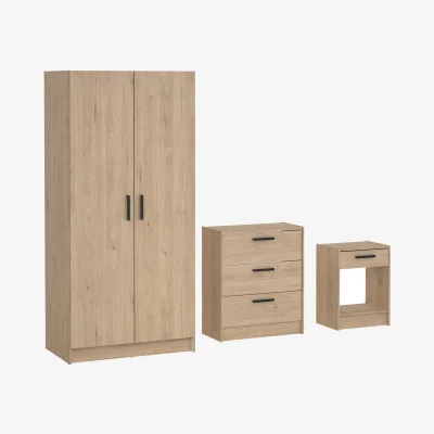 The Range Escape Wardrobe, Chest and Nightstand in Jackson Hickory - Jackson Hickory