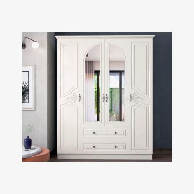 The Range Olimpos 4 Doors and 2 Drawers Wardrobe - White