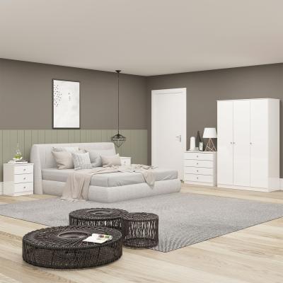 The Range Denver 3 Door Wardrobe Bedroom Set - White