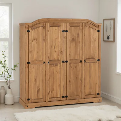 The Range Corona Essentials 4 Door Wardrobe