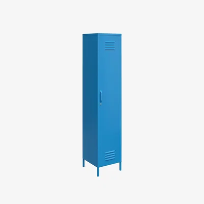 The Range Single metal locker with storage - blue / Yes