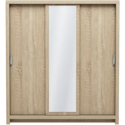 The Range Abbot 3 Door Sliding Wardrobe With Mirror