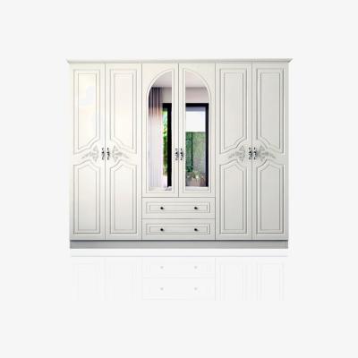 The Range CLARA 6 Door 2 Drawers Wardrobe, White - White