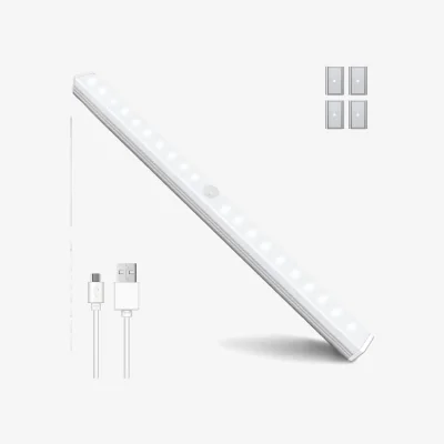 The Range Smart Sensor Wardrobe Light, with Rechargable USB - White